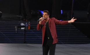Le chanteur George Michael lors de son concert à Wembley en 2007
