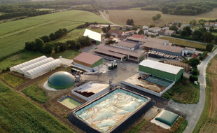 Usine de méthanisation à Bords (Charente-Maritime)