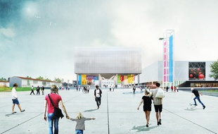 Vue d'artiste du futur Parc des expositions de Toulouse