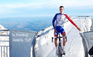 Bruno Armirail (Groupama-FDJ) en stage au Pic du Midi.