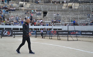 Zinedine Zidane, le 15 septembre 2014 dans les arènes d'Arles.