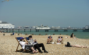Image d'illustration d'une plage près d'Eastbourne, en Angleterre, le 25 mai 2012.