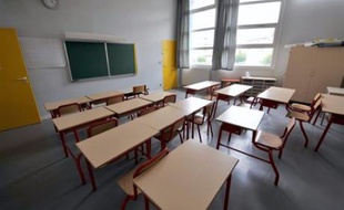 Une salle de classe vide