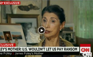 La mère de James Foley, l'otage assassiné par les djihadistes, s'exprime sur CNN, le 12 septembre 2014.