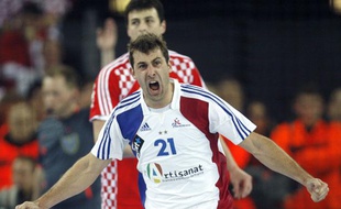Michaël Guigou en finale du mondial 2009 en Croatie.