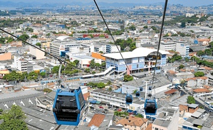 Le tram aérien de Rio conçu par Poma.