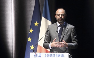 Edouard Philippe au Congrès annuel des villes de France à Albi dans le Tarn, le 14 juin 2019.