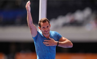 Renaud Lavillenie, champion olympique de saut à la perche.