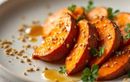 Cette patate douce rôtie au miel et cumin devient en quelques minutes un plat digne d’un chef !