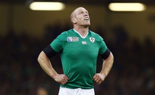 Paul O'Connell lors de France-Irlande en phase de poule de la Coupe du monde de rugby, le 11 octobre 2015.
