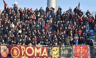 Des supporters de la Roma en déplacement au mois de mars