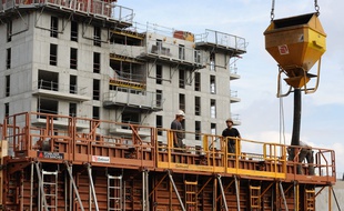 Construction de logements sur Nantes (illustration).