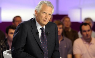 Dominique de Villepin sur le plateau de «C Politique» le 10 avril 2011.