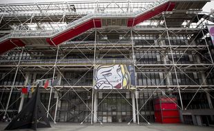 Le musée Beaubourg, Centre Georges Pompidou à Paris.