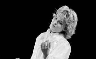 Le 4 novembre 1985 France Gall au Palais Omnisport de Bercy. AFP PHOTO.