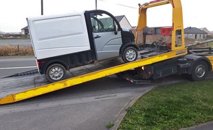 Son véhicule a terminé à la fourrière.