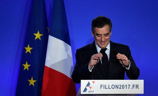 François Fillon le 6 février 2017 à Paris. AFP PHOTO / Martin BUREAU