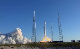 Lancement de la fusée SpaceX contenant le satellite TESS, le 18 avril 2018.