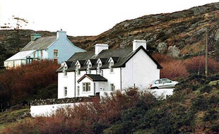 La maison de Sophie Toscan du Plantier dans le sud de l'Irlande, le 24 décembre 1996.