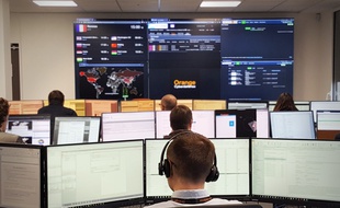 Le centre de cyberdéfense d'Orange, installé à Cesson-Sévigné, près de Rennes.