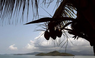 Une vue de l'Océan indien à Mayotte le 18 octobre 2009