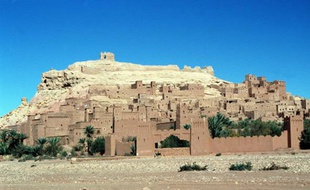La forteresse d'Aït Benhaddou à proximité de Ouarzazate (Maroc) où Ségolène Royal et Dominique Strauss-Kahn passent leurs vacances de fin d’année 2010.