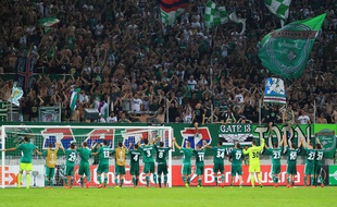 Des supporters du Rapid de Vienne.