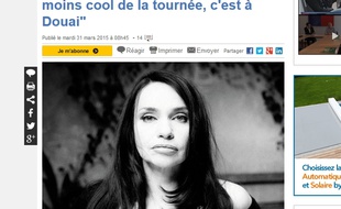 L'interview de Béatrice Dalle n'a pas plu aux Douaisiens