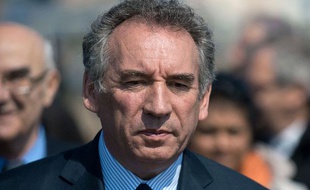 François Bayrou à Granville (Manche), le 10 avril 2012.