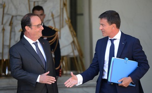 Manuel Valls et François Hollande à l'Elysée le 19 août dernier.