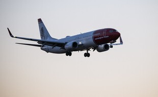 Un avion de la compagnie Norwegian à Stockholm, le 16 mars 2020, .