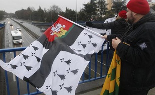Des «bonnets rouges» à Nantes, le 5 janvier 2014.