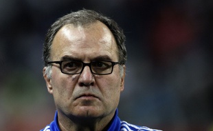 Marcelo Bielsa lors de Lens-OM le 22 mars 2015.