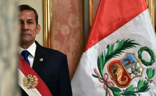 Le président péruvien Ollanta Humala à Lima le 17 février 2015