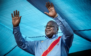 Felix Tshisekedi, proclamé vainqueur de l'élection présidentielle en République démocratique du Congo, à Kinshasa, le 21 décembre 2018.