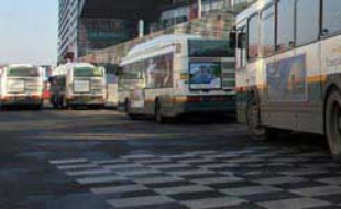 Les bus de la compagnie Transpole, à Lille