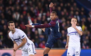 MBappé durant le match PSG-Anderlecht, le 31 octobre au Parc des Princes.