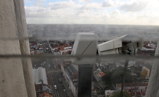 Il y a déjà des caméras à Lille, comme ici sur le Sacré cœur.