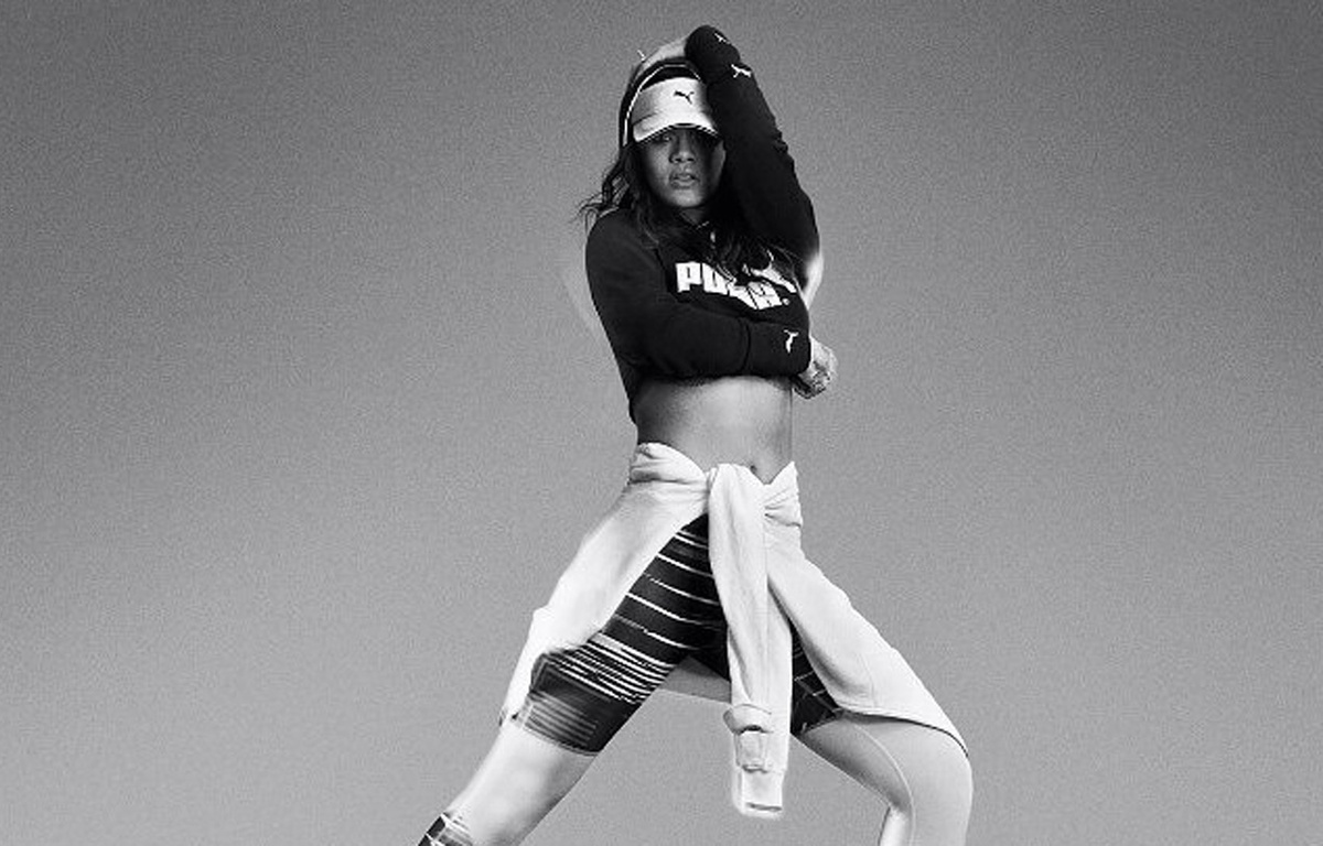 Rihanna pose en sportwear pour Puma