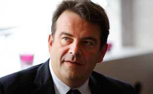 Thierry Solère lors d'un déjeuner des coordinateurs de campagne a la primaire de la droite, à Boulogne en mai 2017.