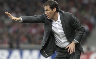 Rudy Garcia le 13 avril 2013 lors du match Lille-Marseille.