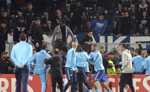 Une altercation a éclaté entre Patrice Evra et des supporters olympiens.