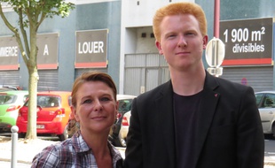 Adrien Quatennens, candidat deLa France insoumise, Agnès Pinson, suppléante.