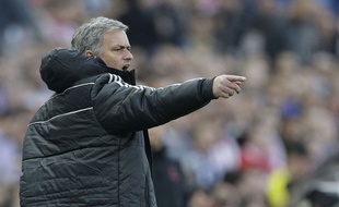 José Mourinho lors du match entre l'Atlético Madrid et Chelsea le 22 avril 2014.