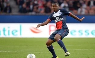L'attaquant du PSG Hervin Ongenda, le 19 octobre 2013 contre Bastia, à Paris