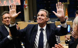 Renaud Muselier lors de son élection le 2 juillet 2021