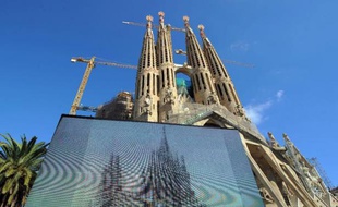 La Sagrada Familia de Barcelone le 5 novembre 2010