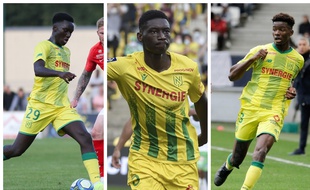 De gauche à droite: Batista Mendy, Kolo Muani et Thomas Basila.