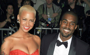 Le mannequin Amber Rose et le rappeur Kanye West en 2009 lorsqu'ils étaient en couple