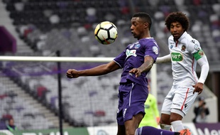 Le Brésilien du TFC Somalia, seul buteur du match de Coupe de France contre Nice, le 6 janvier 2018 au Stadium de Toulouse.
